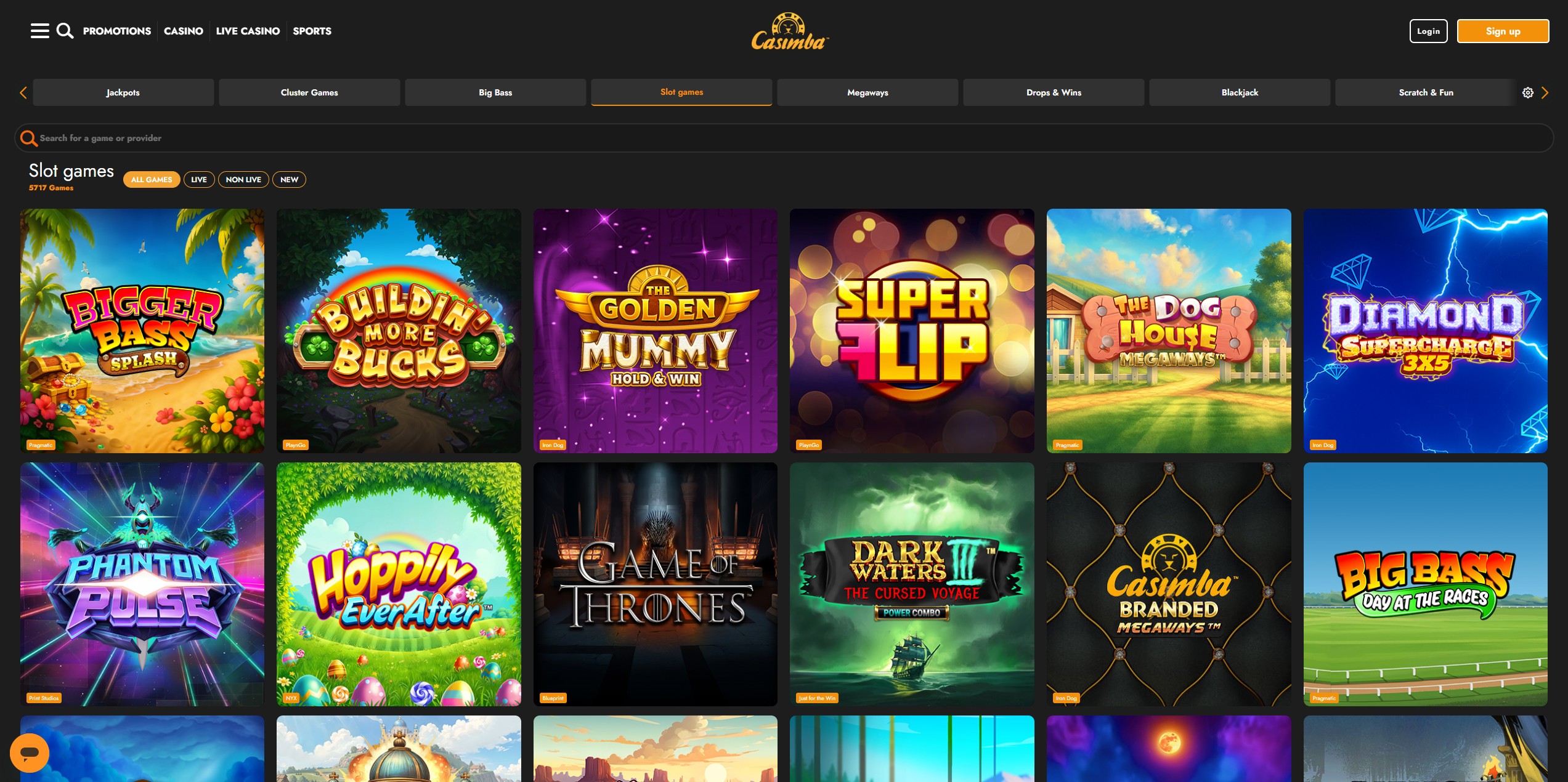 Casimba Casino screenshot 2