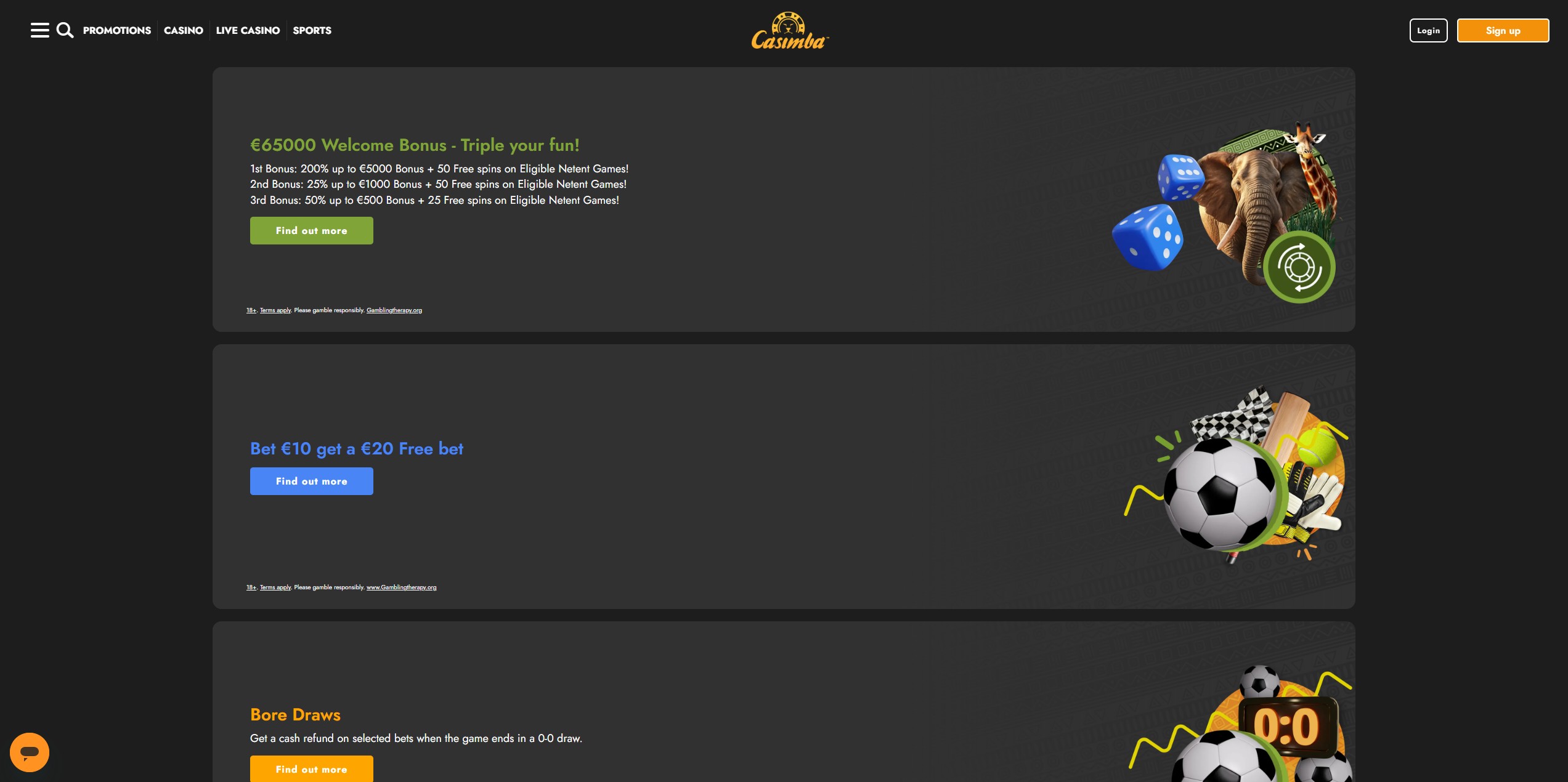 Casimba Casino screenshot 3