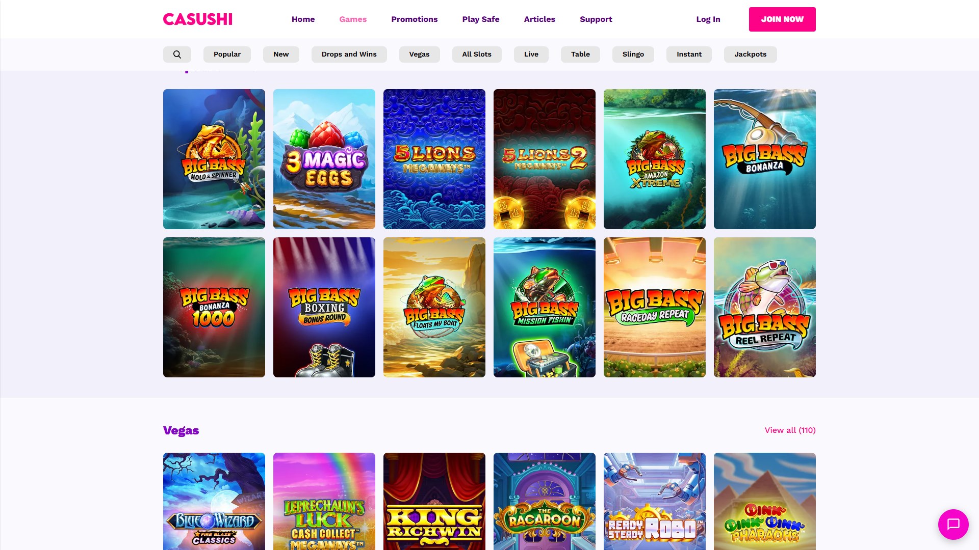 Casushi Casino screenshot 5