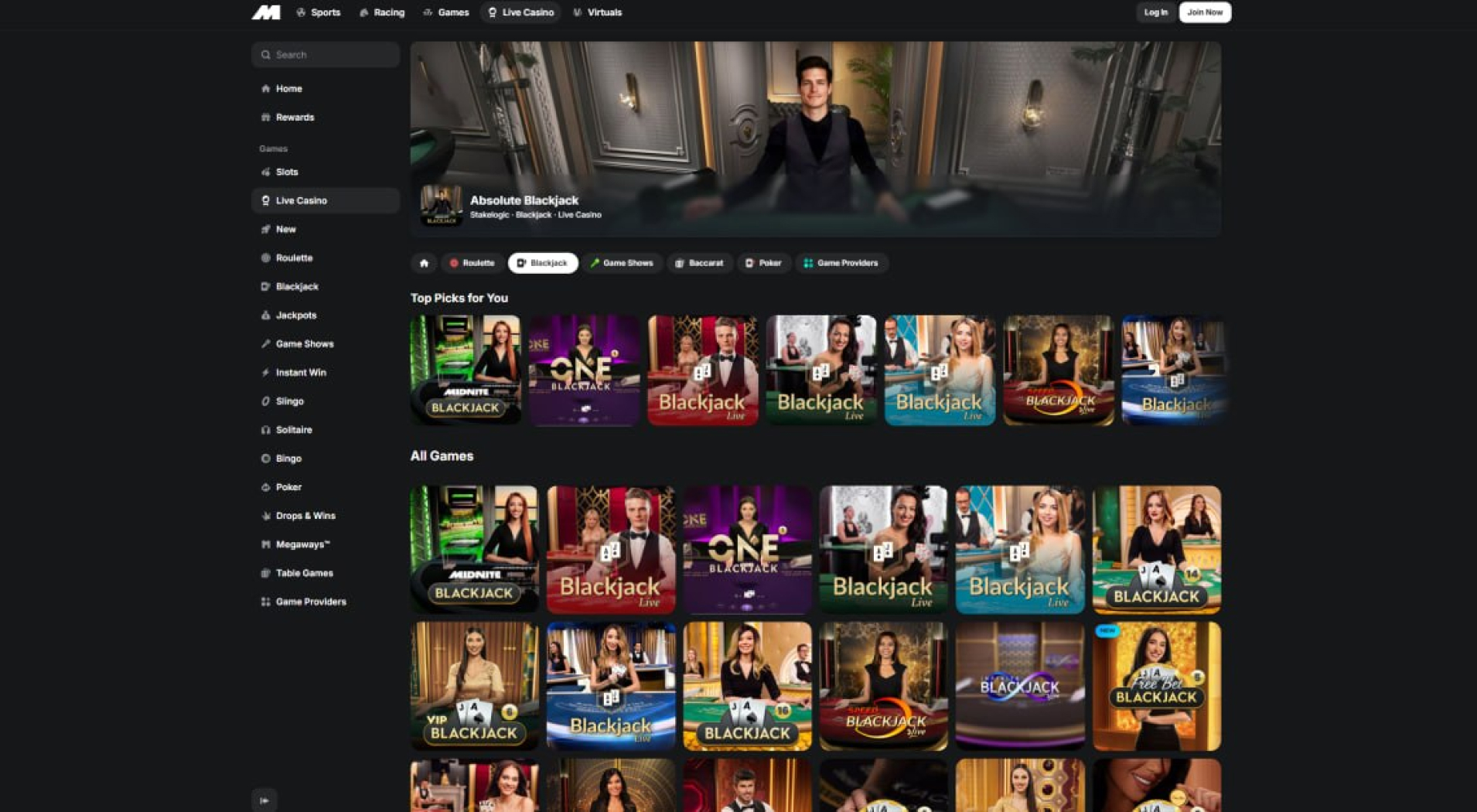 Midnite Casino screenshot 2