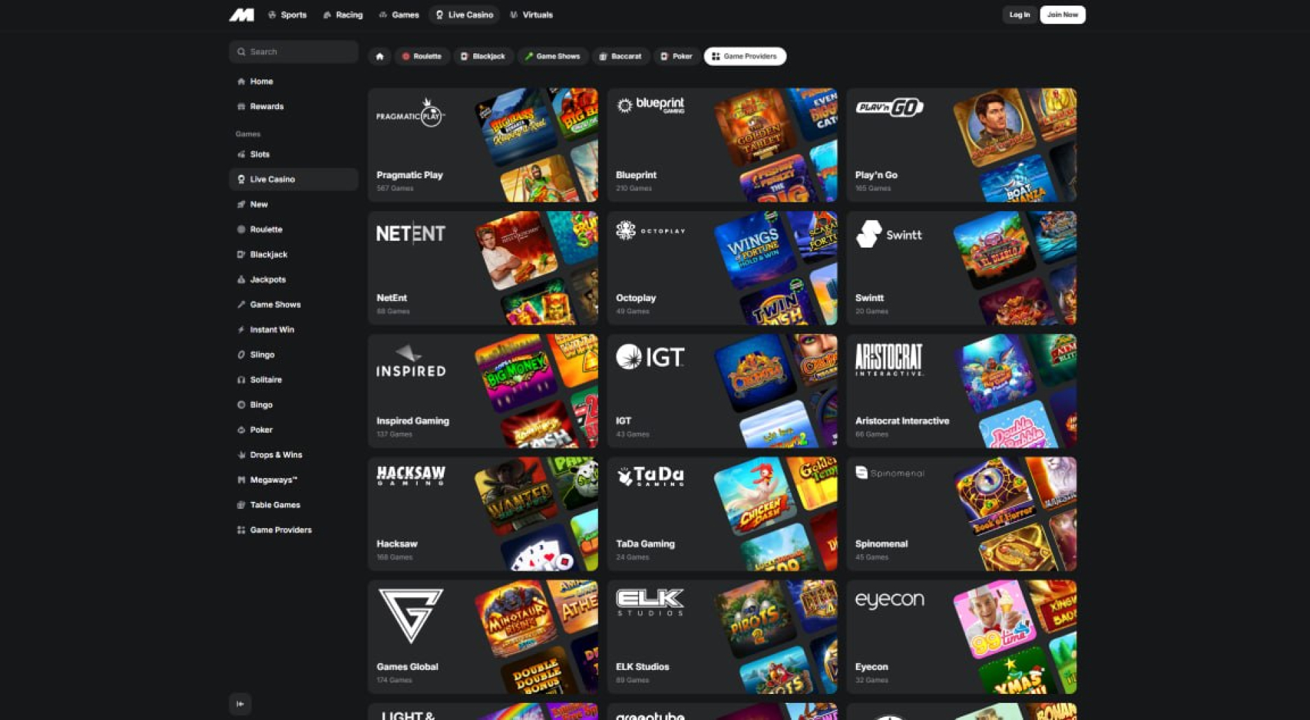 Midnite Casino screenshot 4
