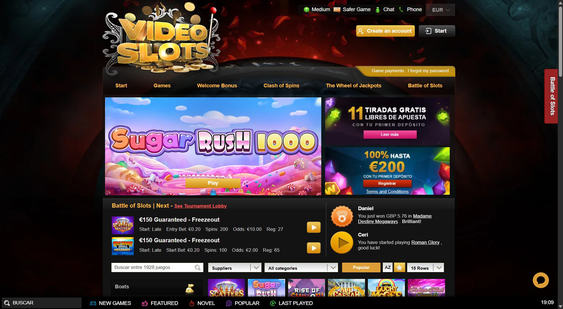 1. Videoslots Casino