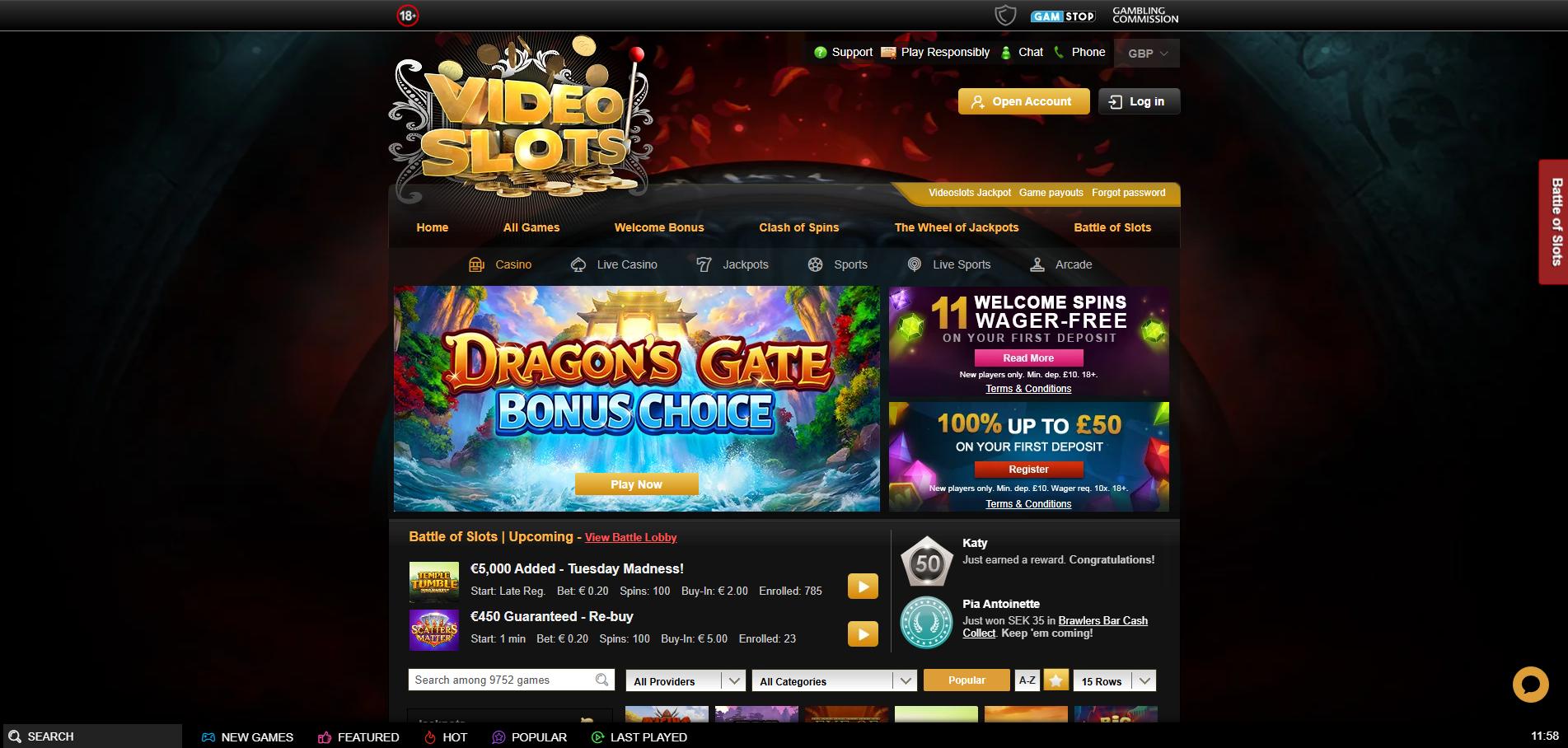Videoslots Casino