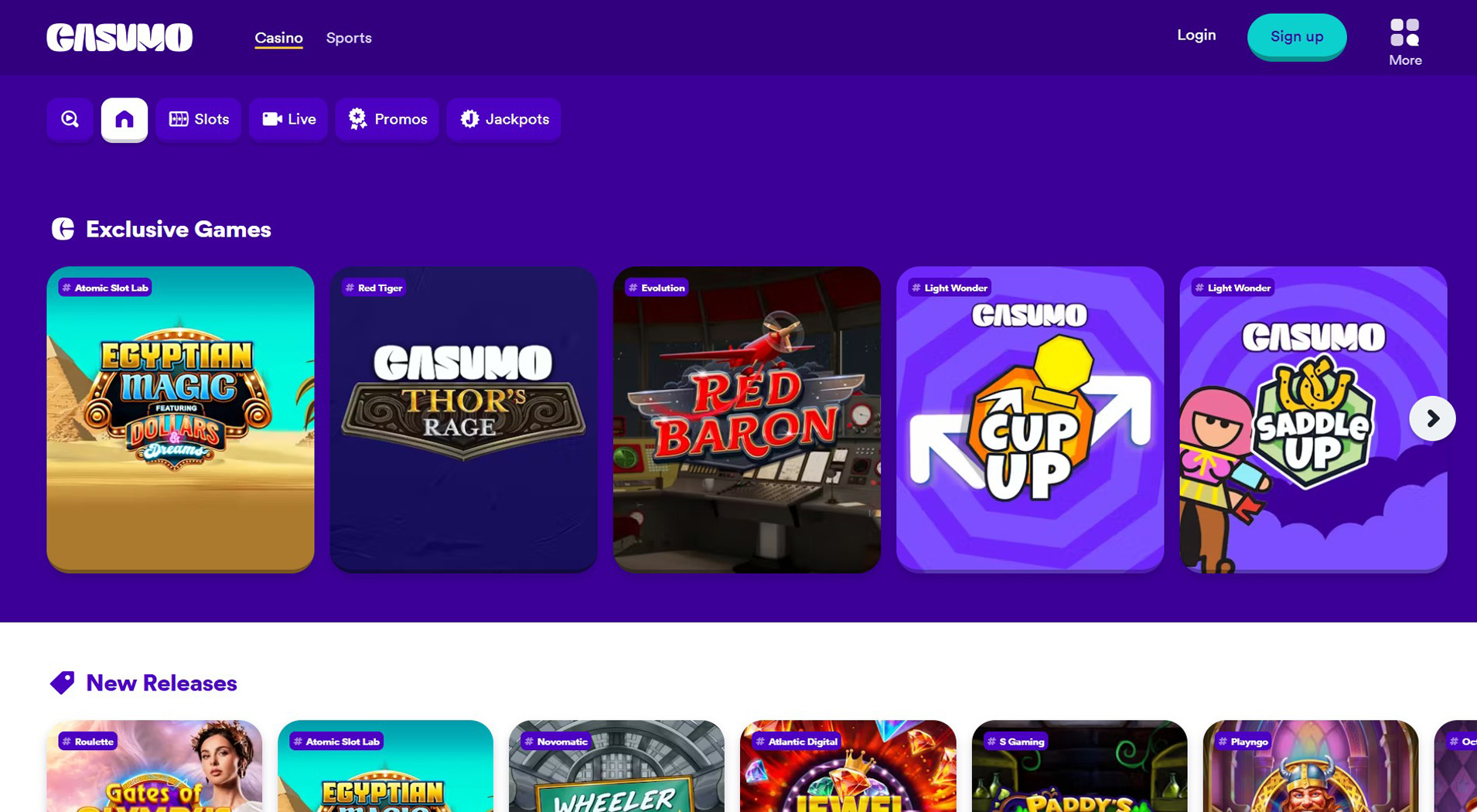 7. Casumo - Balanced Skrill Casino Offer