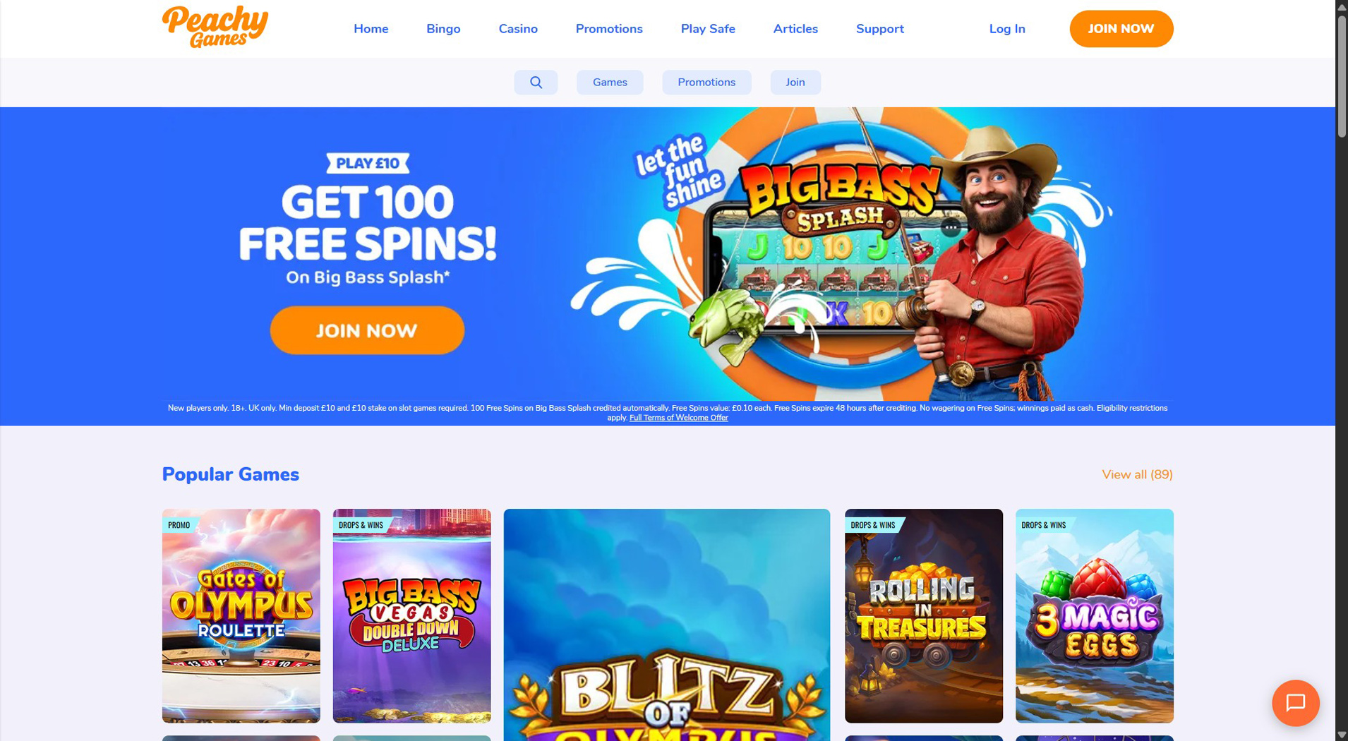 4. Peachy Games - Trusted Skrill Casino Option